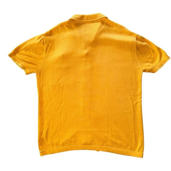 Vintage-Style/Retro Men's Resort Button-Up Knit Shirt w/ Pocket - Picture 3 of 8